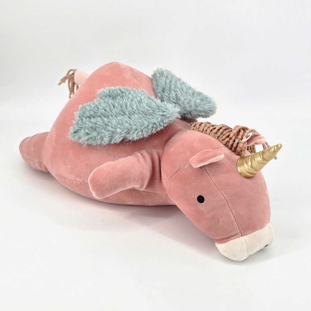 Target Pillowfort Pink Pegasus 3lb Weighted Plush Sensory Stuffed Pillow EUC